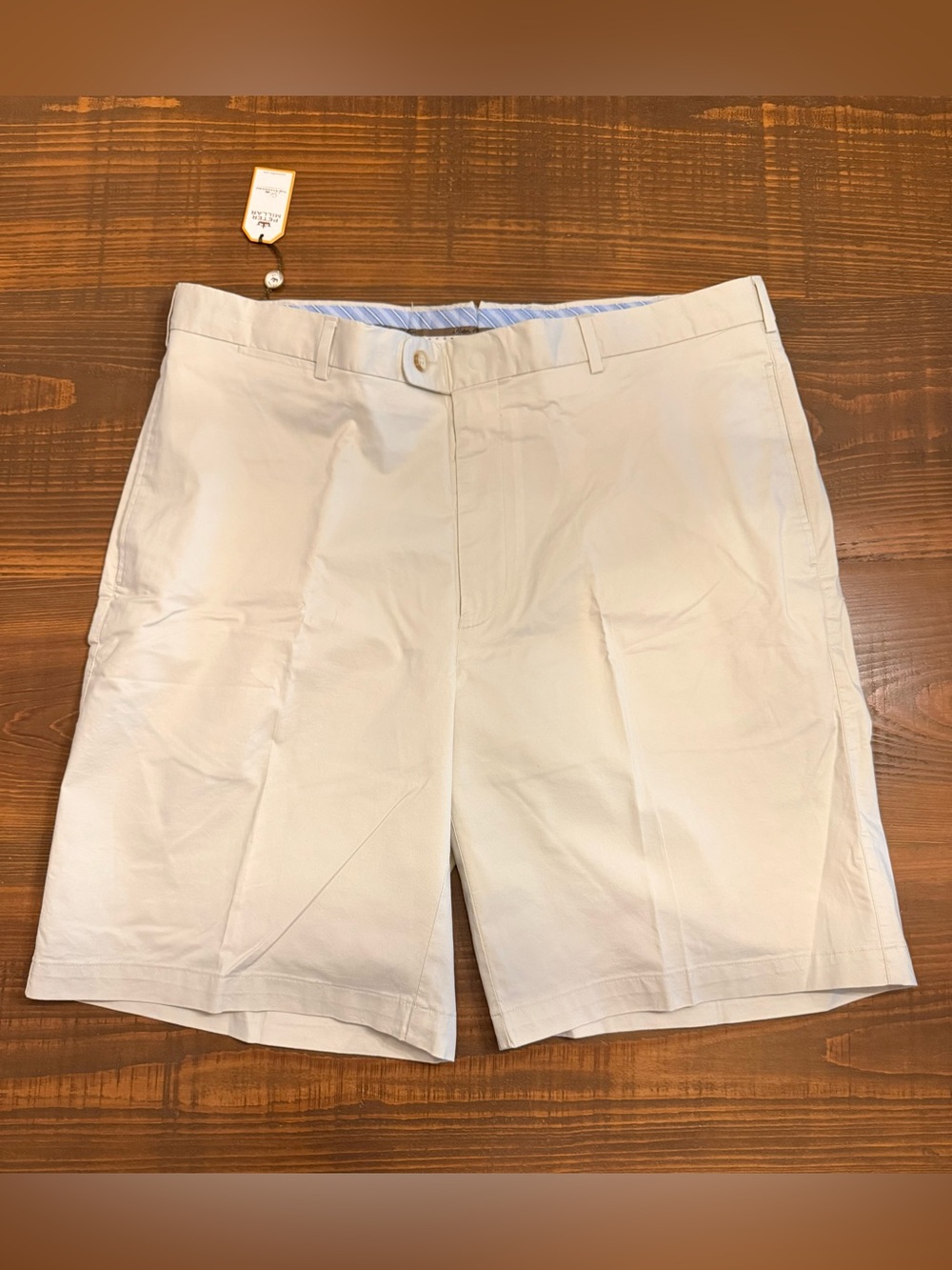 Peter Millar Men's Khaki Cotton Shorts - Size 38 - NWT